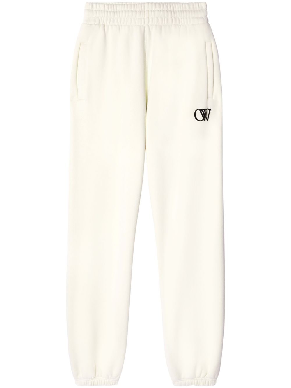 Off-White OW-print cotton track pants