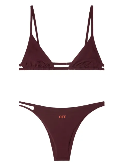 Off-White Off Stamp triangle bikini set