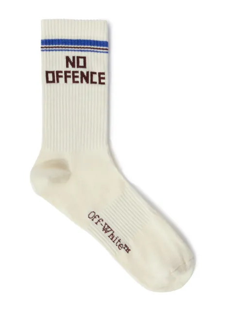 Off-White No Offence cotton socks