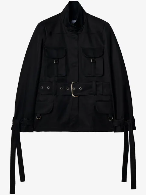 Off-White chamarra con cinturón