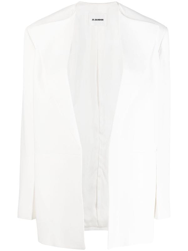 White discount tailored jacket