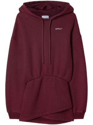 Off white outlet bordeaux hoodie