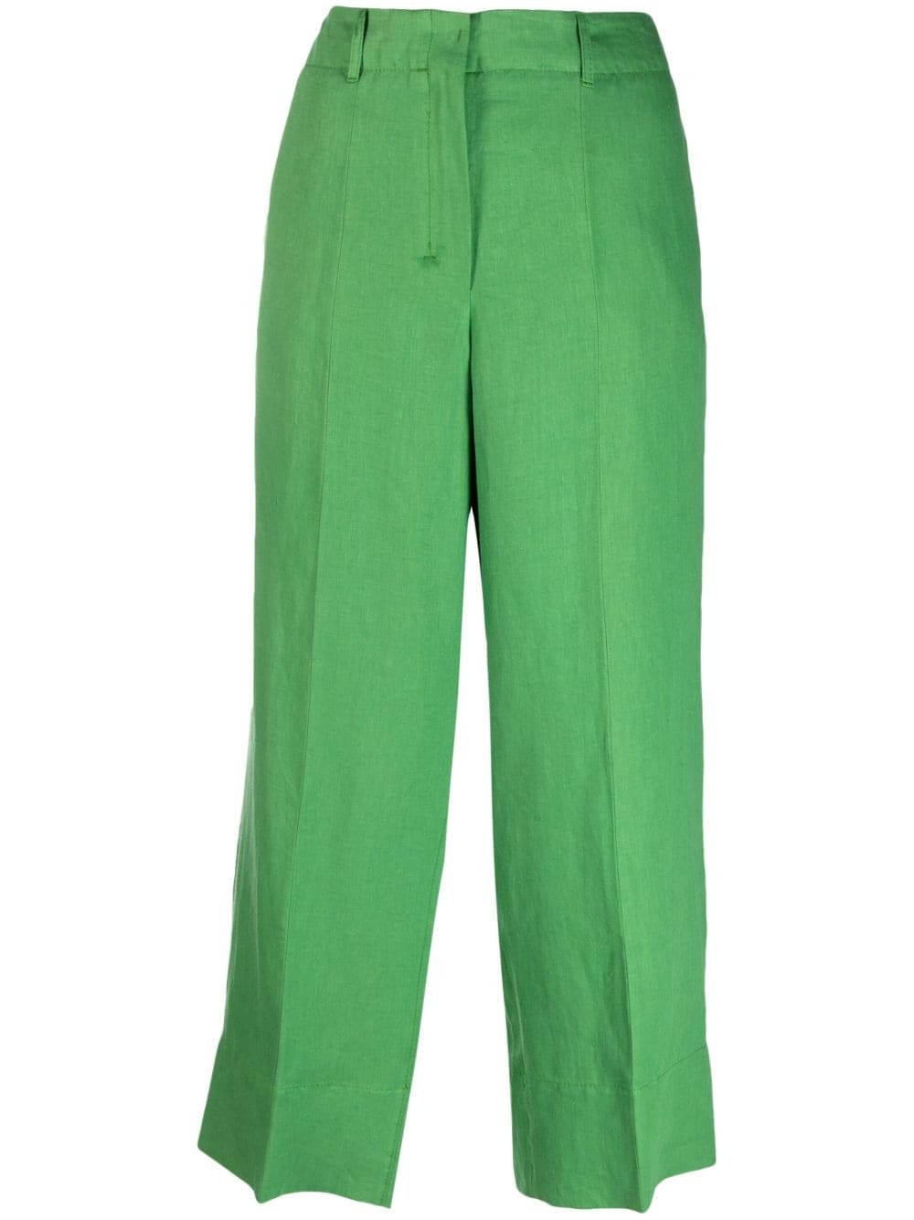 Max Mara Tailored Linen Cropped Trousers - Farfetch