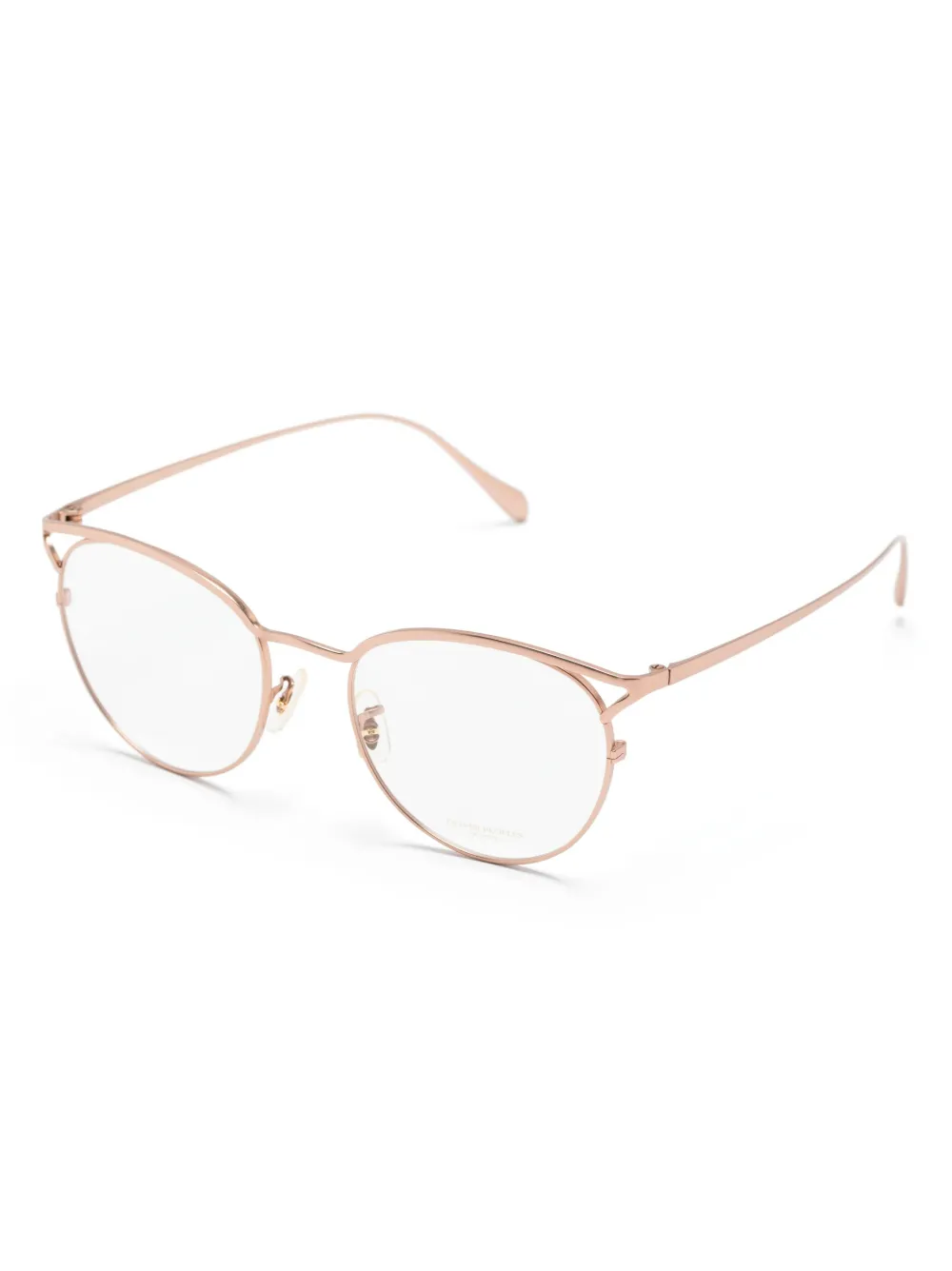 Oliver Peoples Aviara cat-eye titanium glasses - Roze
