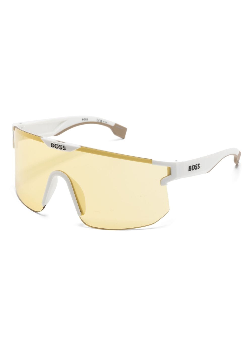 BOSS shield-frame sunglasses - Wit