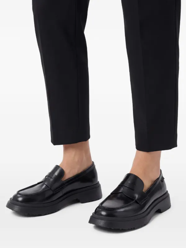 Camper Walden Leather Penny Loafers | Black | FARFETCH