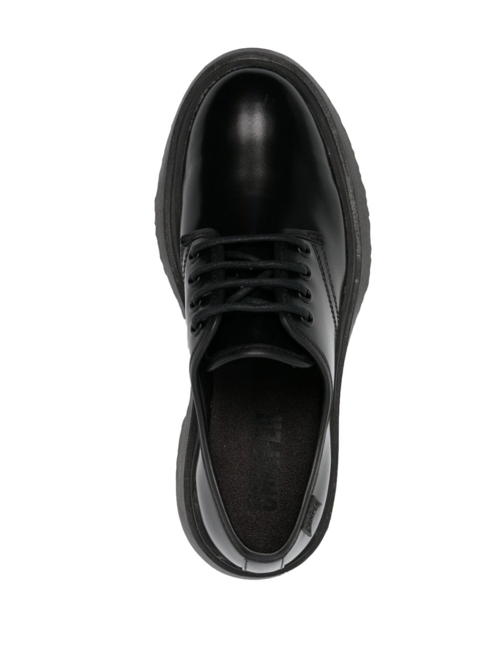 Shop Camper Walden Leather Oxford Shoes In Black