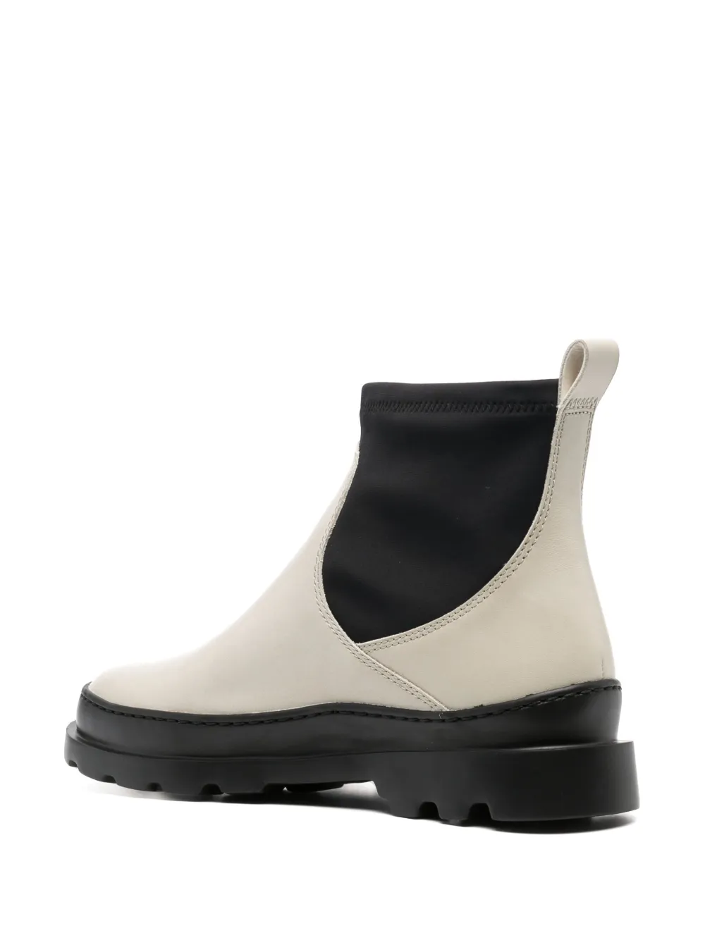 Camper Brutus Contrasting-panel Boots In Neutrals