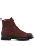 Camper Brutus leather ankle boots - Red