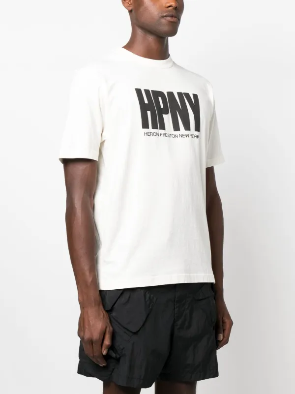 Heron Preston logo-print Cotton T-shirt | White | FARFETCH