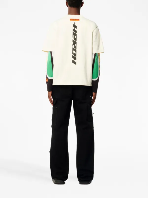 Heron Preston Monster Tape Cotton T-shirt | White | FARFETCH