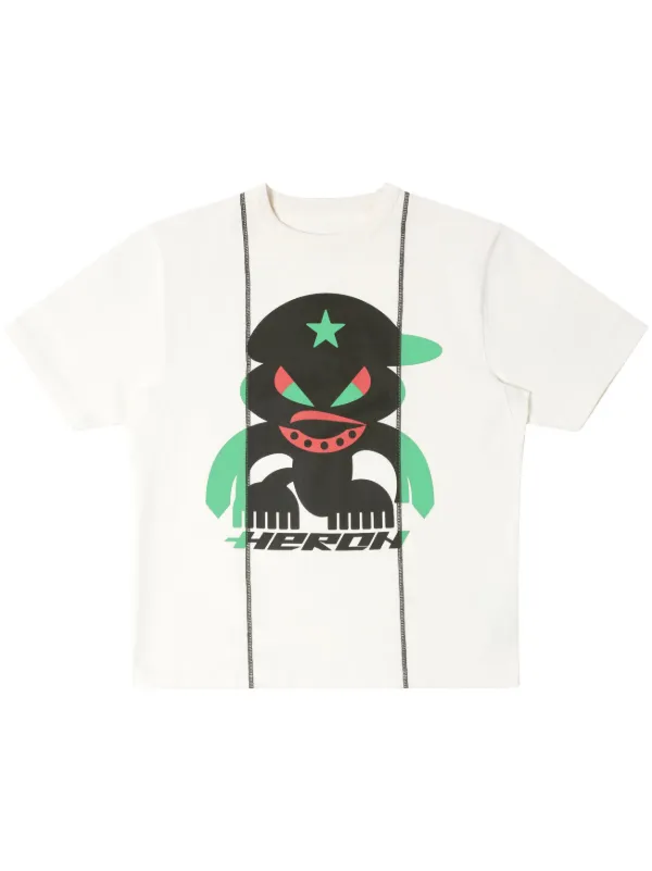 Heron Preston Monster Tape Cotton T-shirt | White | FARFETCH