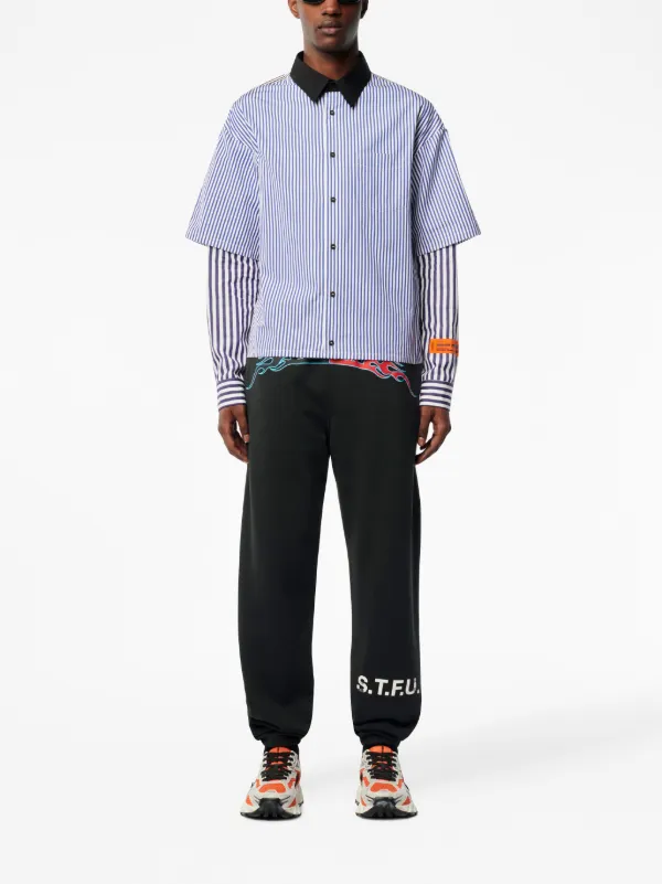 Heron Preston トラックパンツ | ブラック | FARFETCH JP