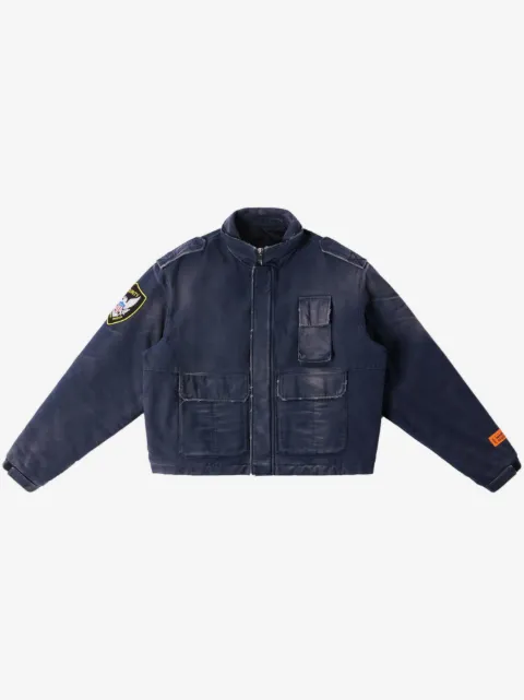 Heron Preston jakke med slitageeffekt 