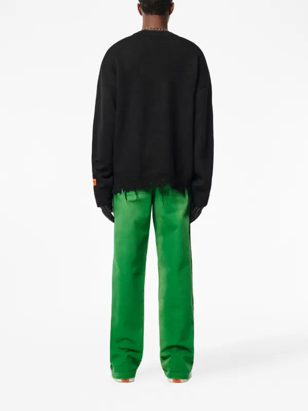 Heron Preston embroidered-logo Drawstring Sweatshirt | Black