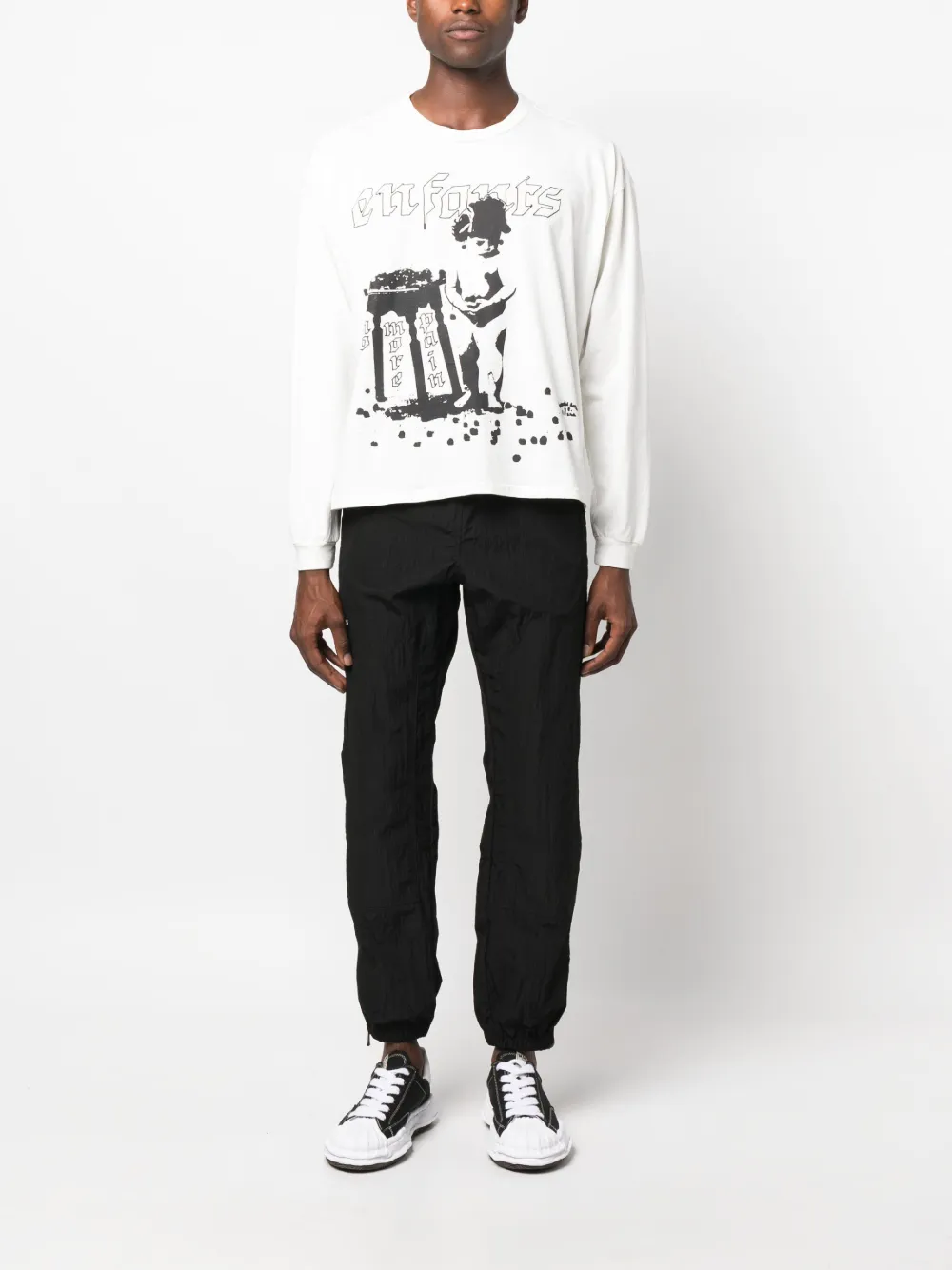 Enfants Riches Déprimés graphic-print cotton T-shirt - Beige