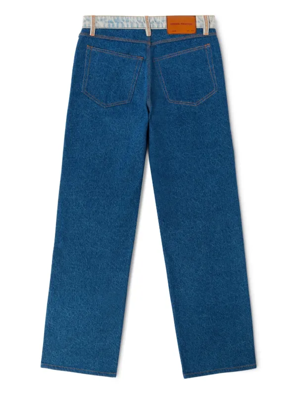Heron Preston logo patch two tone Design Jeans Farfetch