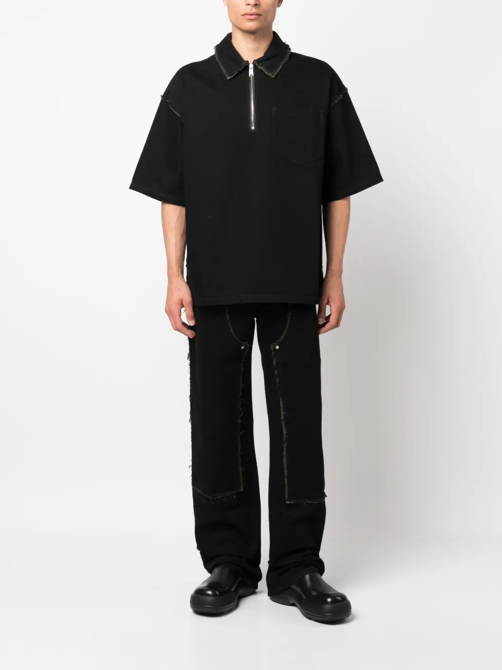 Heron Preston Denim overhemd - Zwart