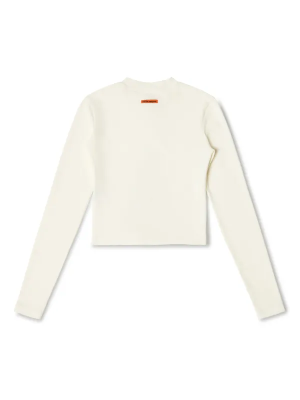 Heron Preston lace-up Crop Top | White | FARFETCH