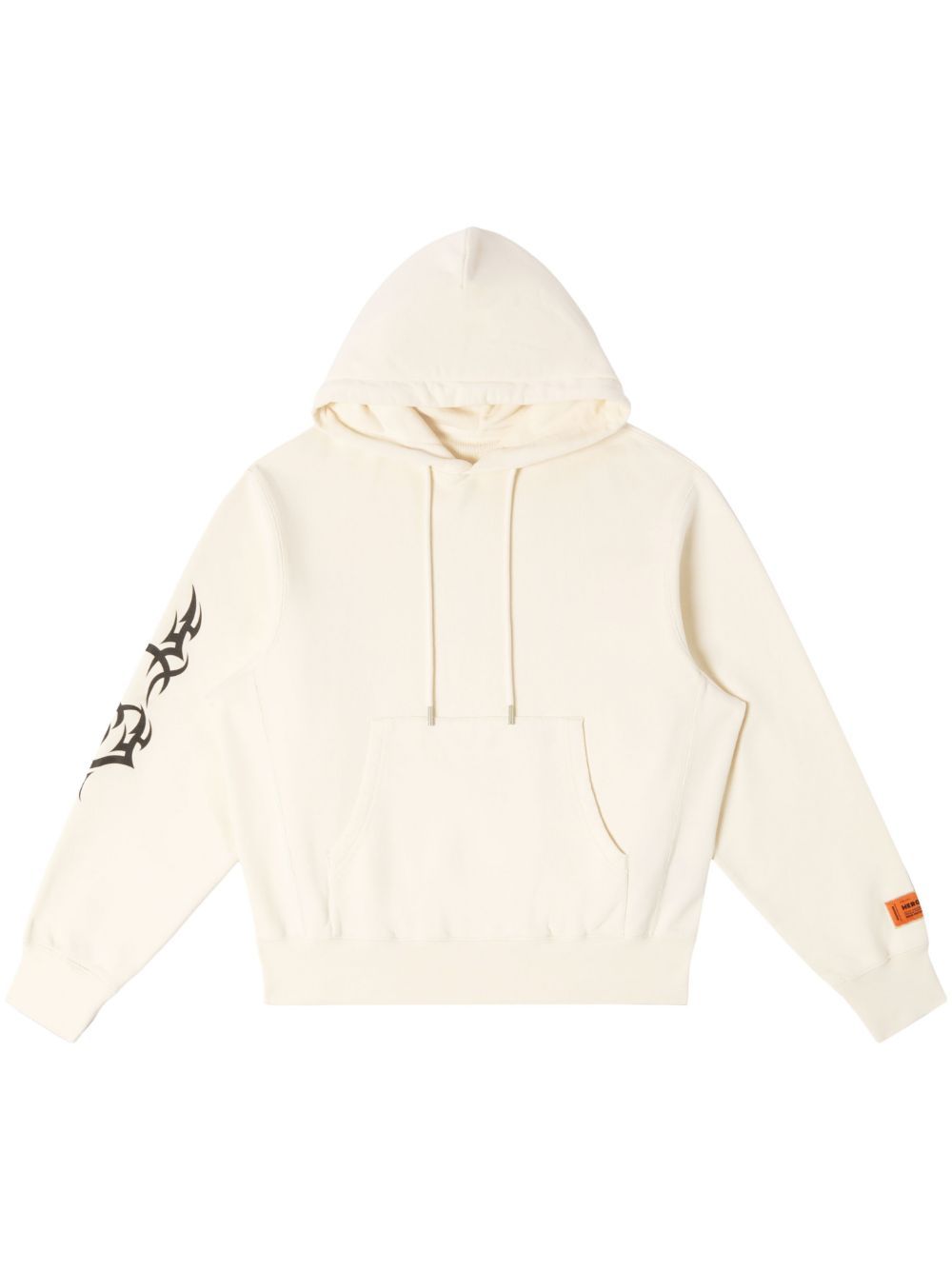 Shop Heron Preston Tribal-print Cotton Hoodie In White