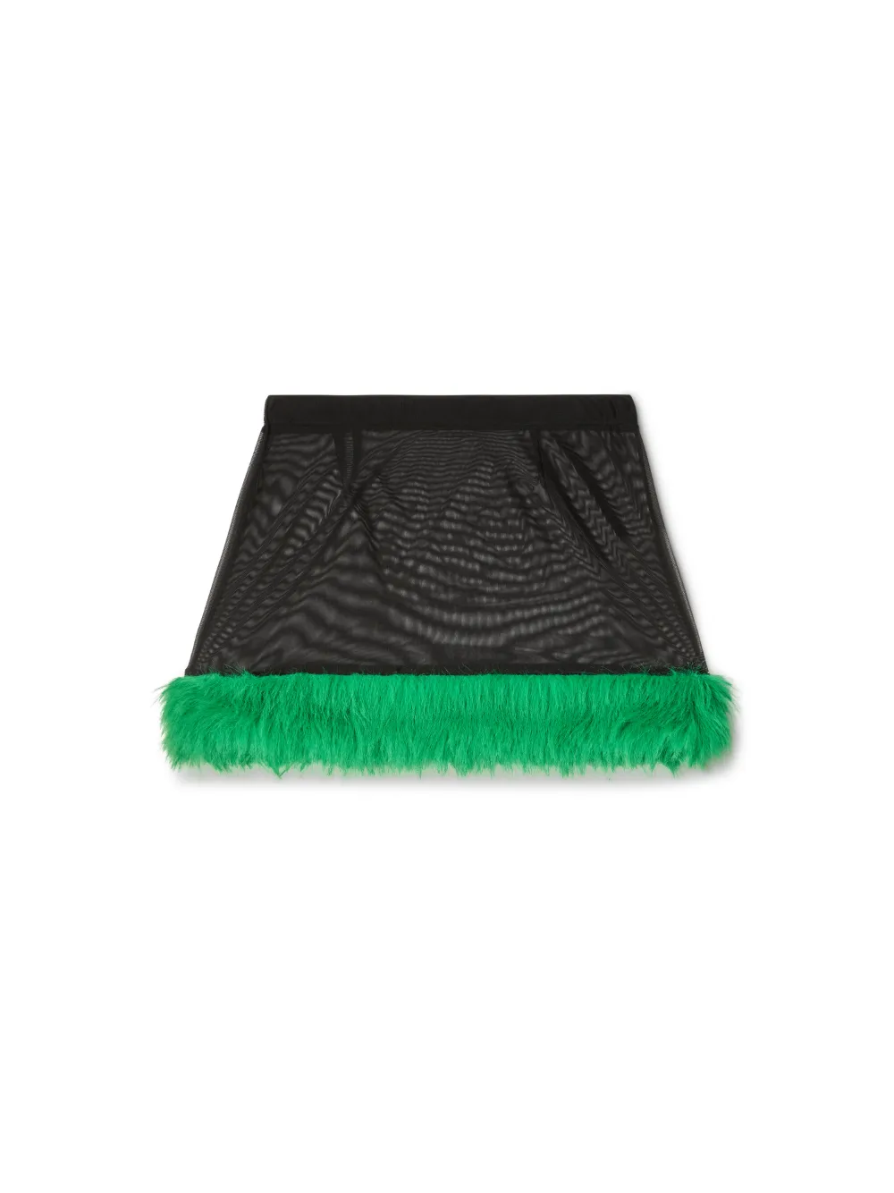 Faux fur mesh miniskirt heron preston official site