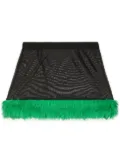 Heron Preston faux-fur straight skirt - Black