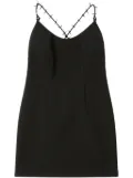 Heron Preston logo-patch criss-cross strap dress - Black
