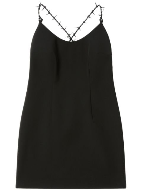 Heron Preston logo-patch criss-cross strap dress 