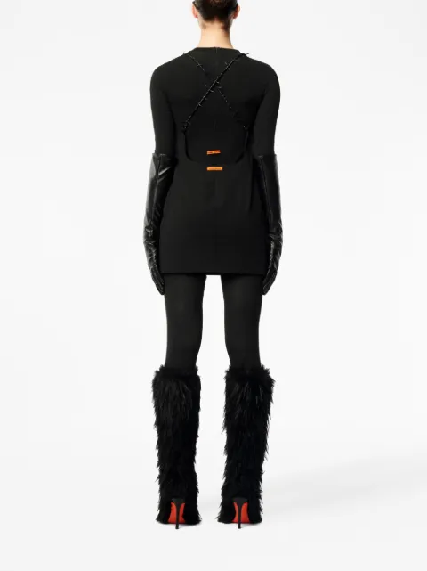 Heron Preston logo-patch criss-cross strap dress HWDB073F23FAB0011000 - 3