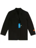 Heron Preston single-breasted carabiner-detail blazer - Black