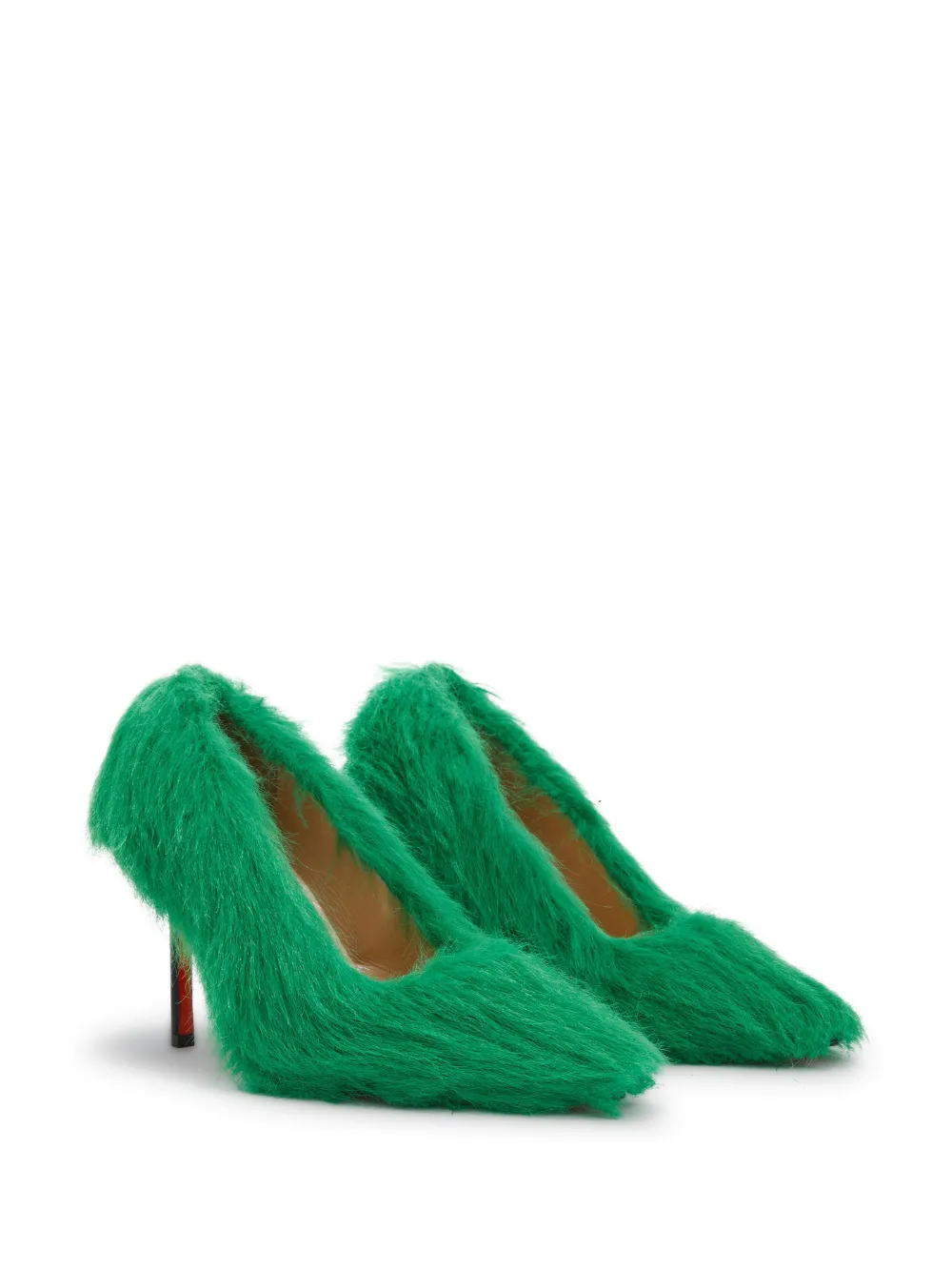 Heron Preston Leren pumps - Groen