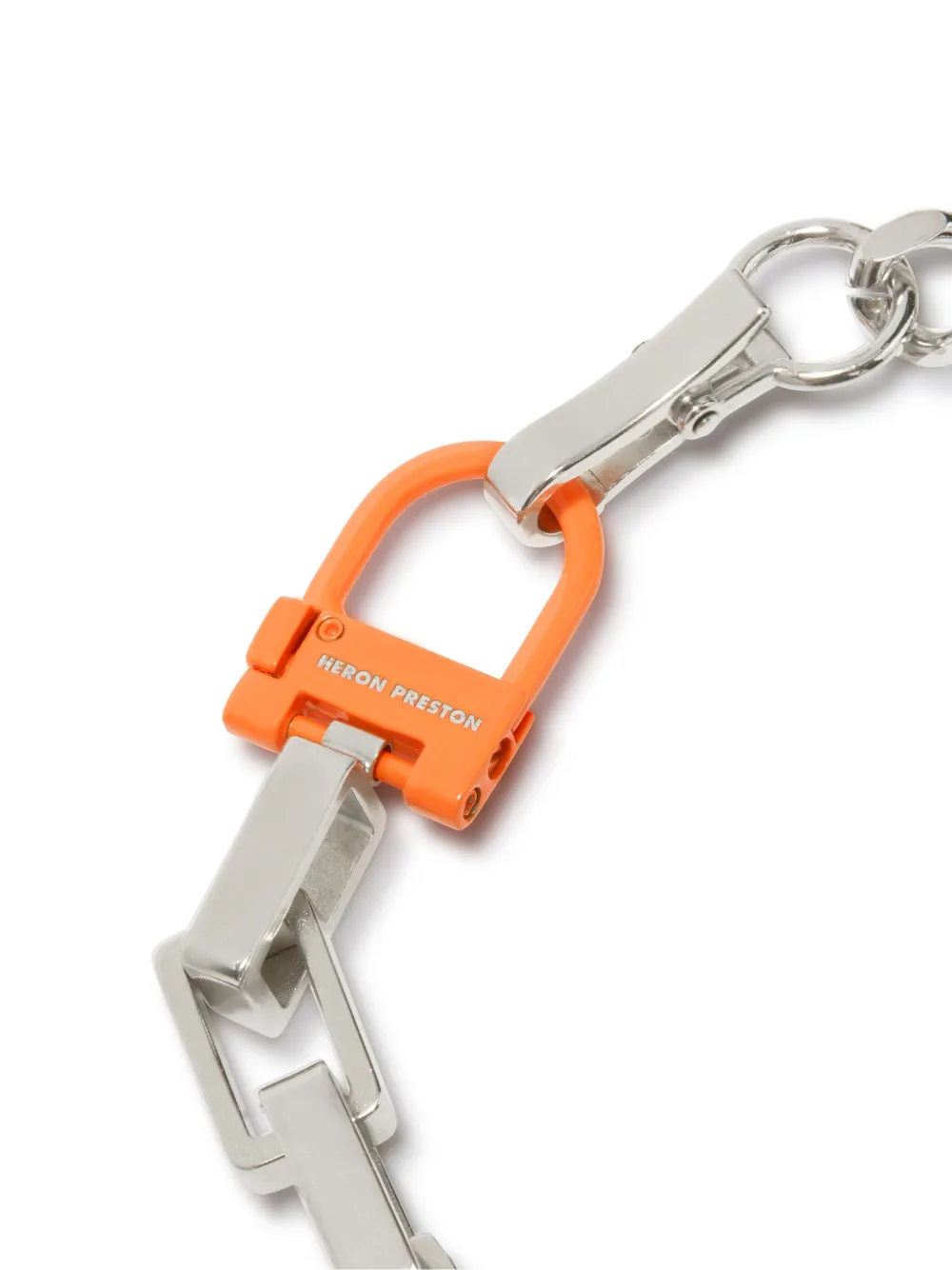 Heron Preston Halsketting met logo - Zilver