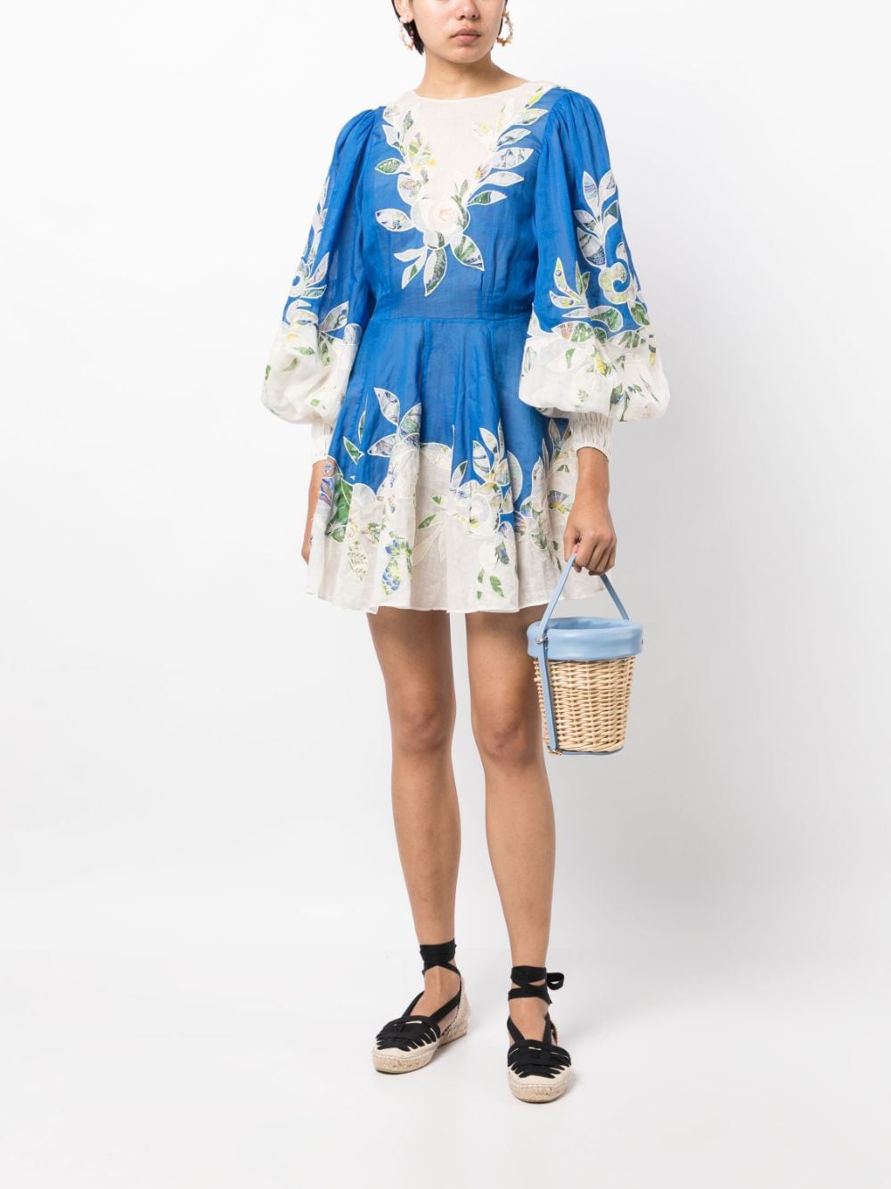ALEMAIS Rita Embroidered Mini Dress - Farfetch