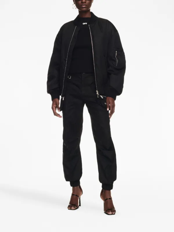 Off white bomber jacket womens sales