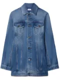 Off-White zipped denim minidress - Blue