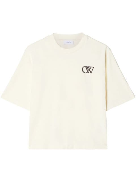 Off-White T-shirt med OW-tryk