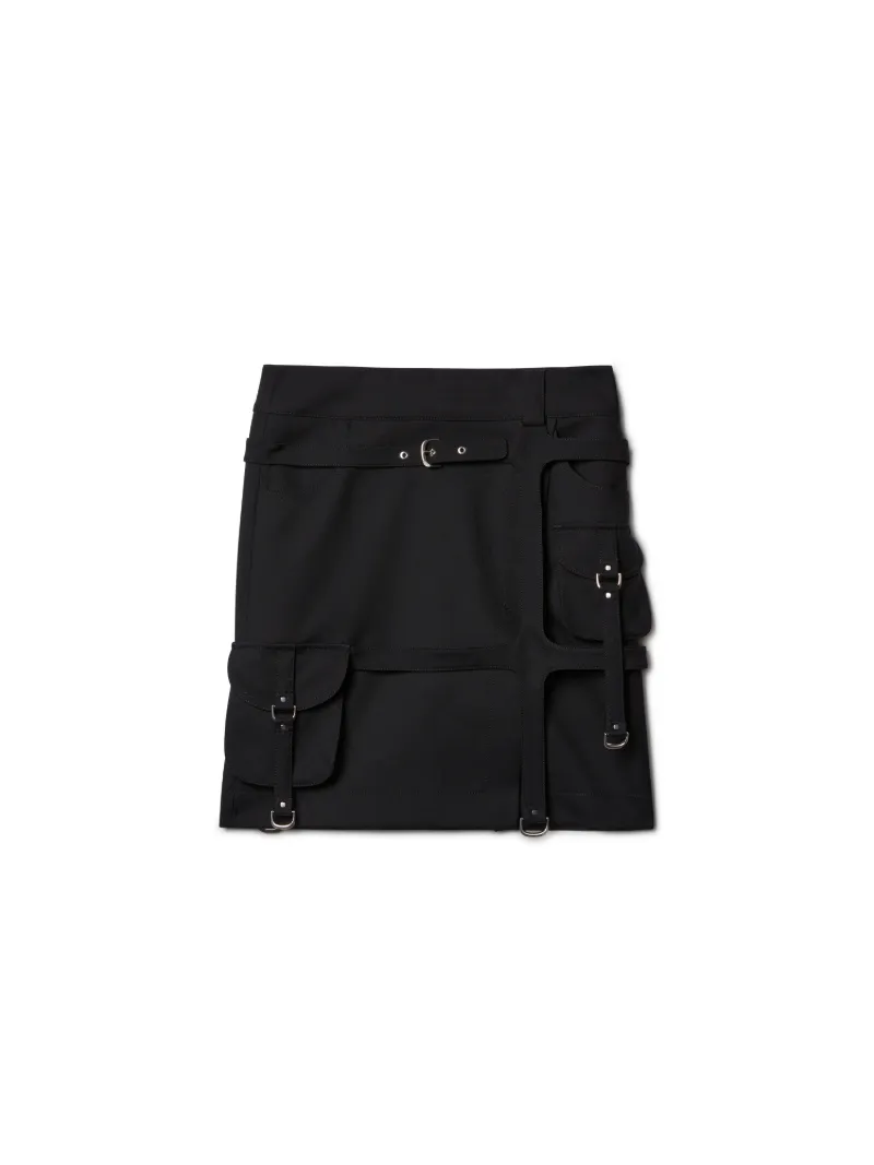 WO BLEND CARGO MIDI SKIRT 