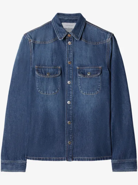 Off-White long-sleeve denim shirt