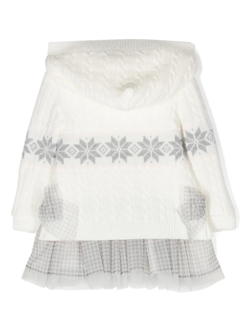 Lapin House Jurk met strikdetail - Wit