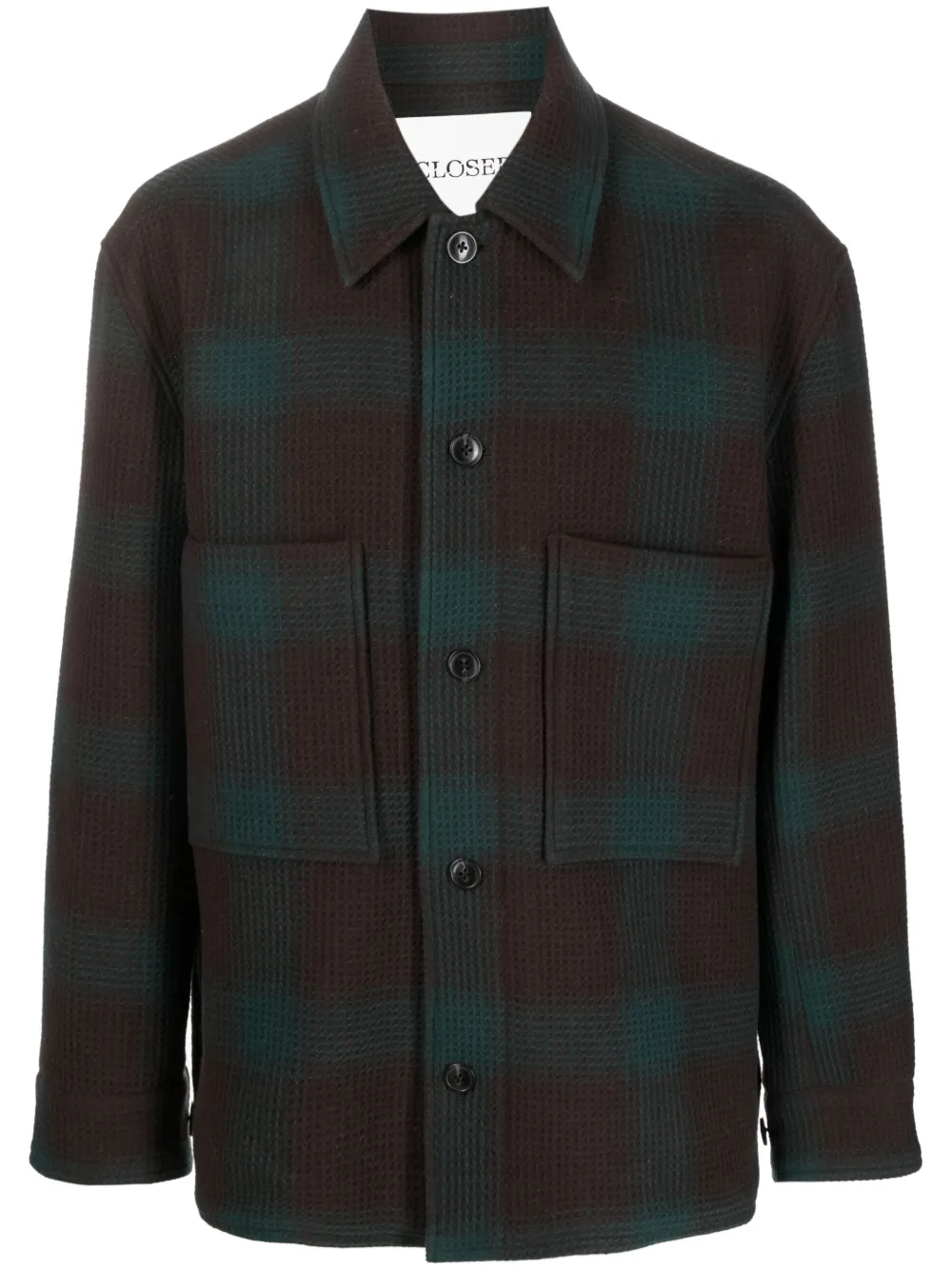 Closed plaid-check Wool Overshirt Jacket - Farfetch