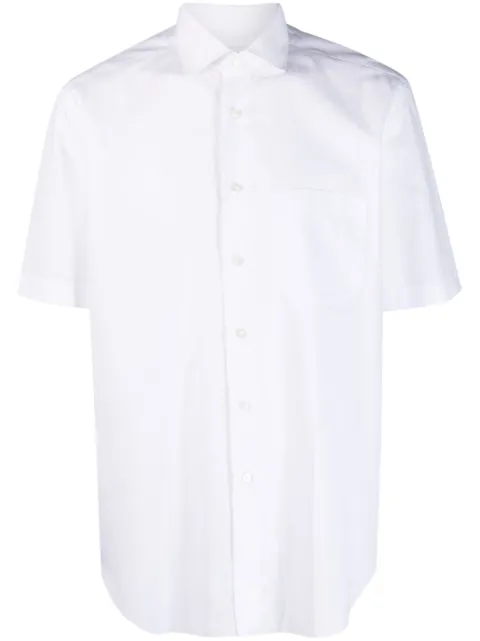 Xacus spread-collar short-sleeve shirt 