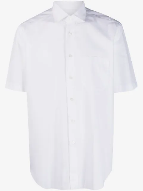 Xacus spread-collar short-sleeve shirt 