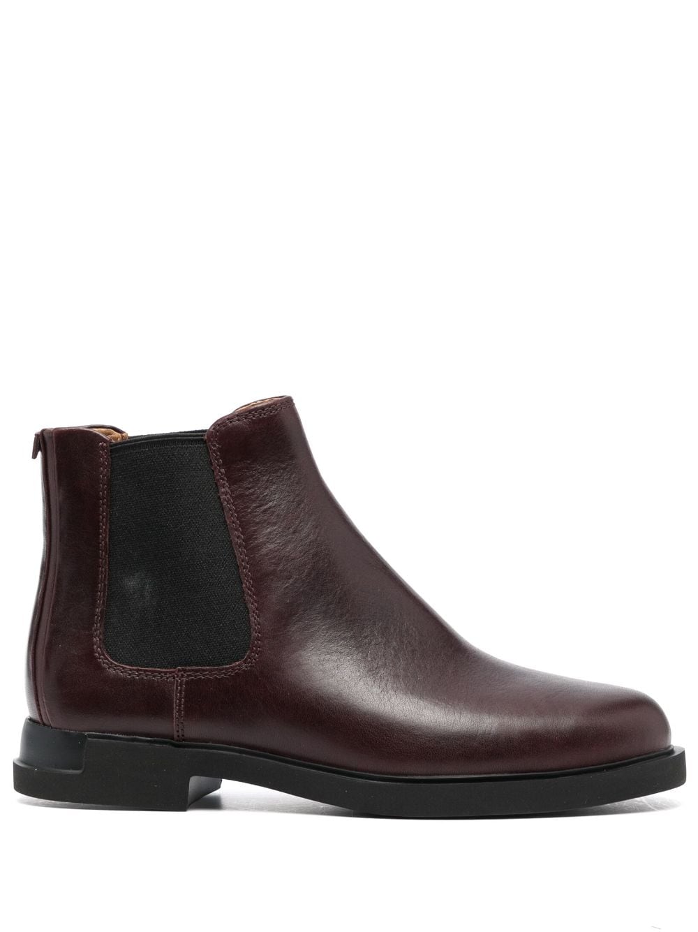 CAMPER IMAN ROUND-TOE LEATHER BOOTS