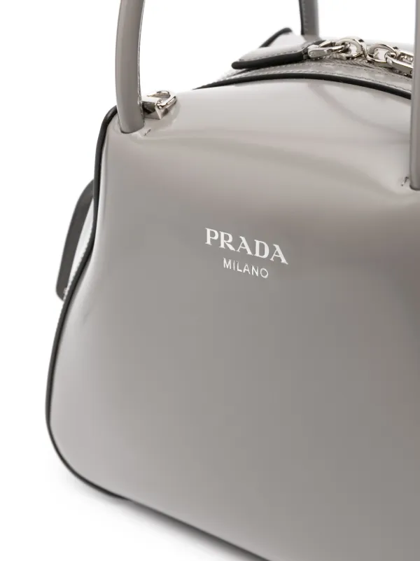 ★送料・関税込★PRADA★Supernova leather tote bag★ Prada Small Supernova Leather Tote Bag | Grey | FARFETCH