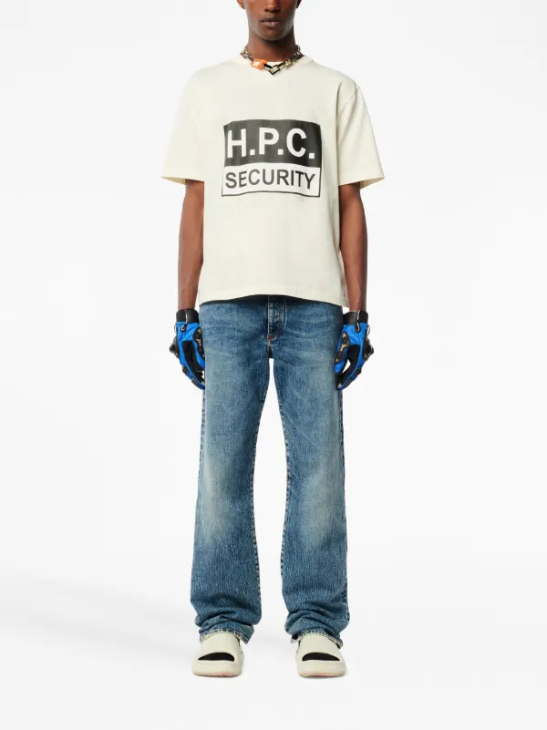 Heron Preston Security logo-print Cotton T-shirt | Neutrals