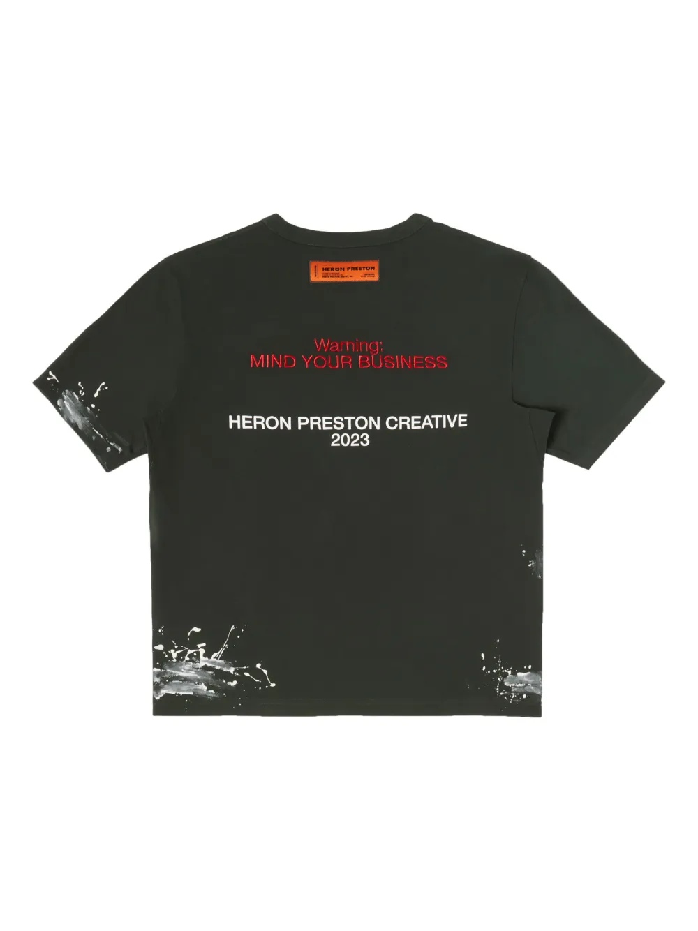 【関税込み】Heron Preston ブラック H.P.C. Security Tシャツ Heron Preston Security logo-print Cotton T-shirt | Black