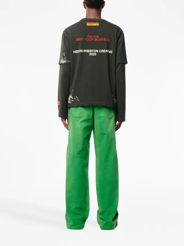 Heron Preston Security logo-print Cotton T-shirt | Black