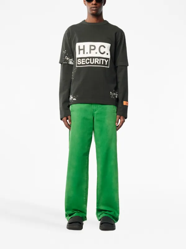 【関税込み】Heron Preston ブラック H.P.C. Security Tシャツ T-shirts HERON PRESTON H.P.C Security Short Sleeve Tee Black
