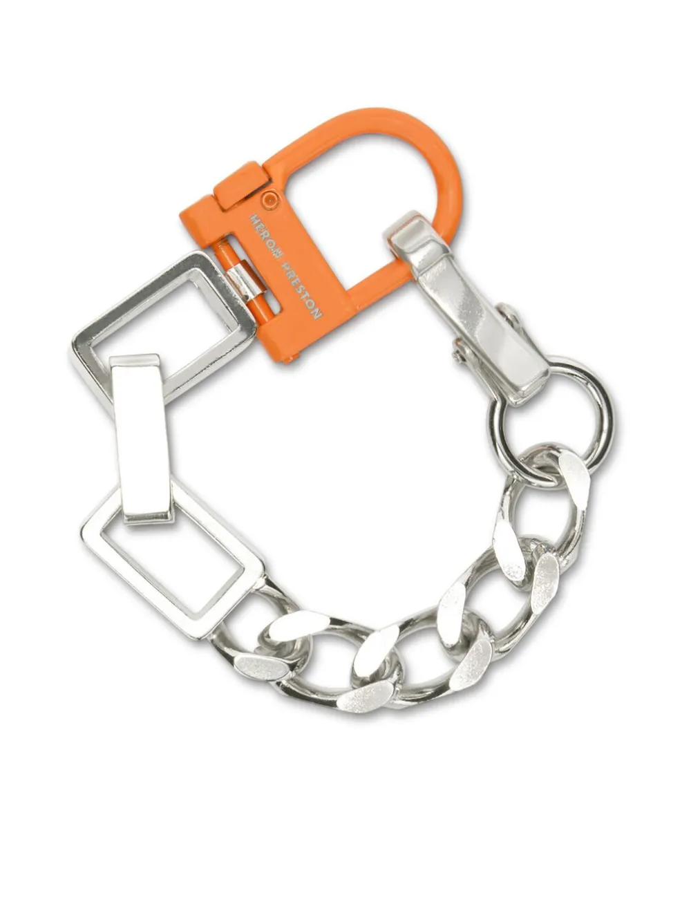 Heron Preston Multichain Polished Bracelet In Metallic