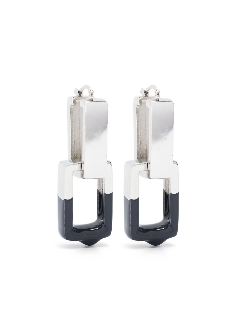 Dip Dye Square drop earrings